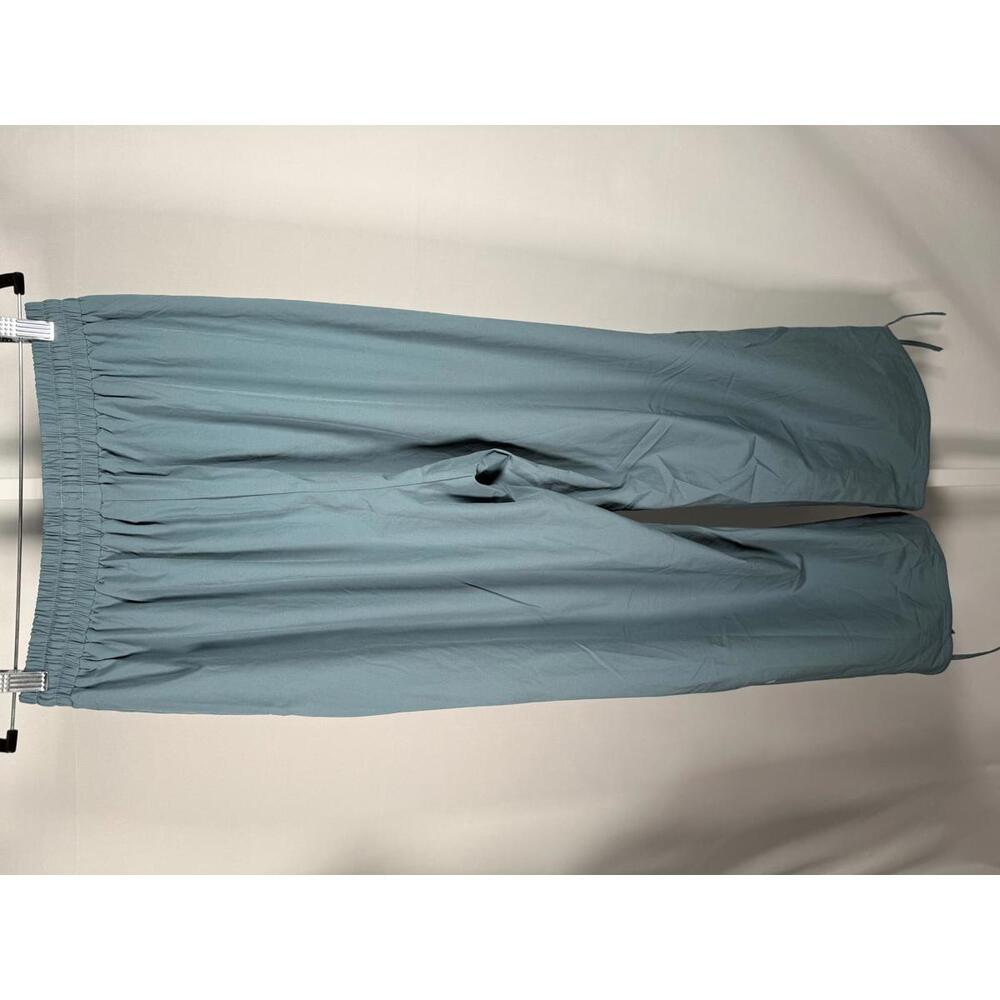NWT Halara High Waisted Drawstring Pocket Hem Casual Joggers Mineral Blue Size L - Picture 9 of 11